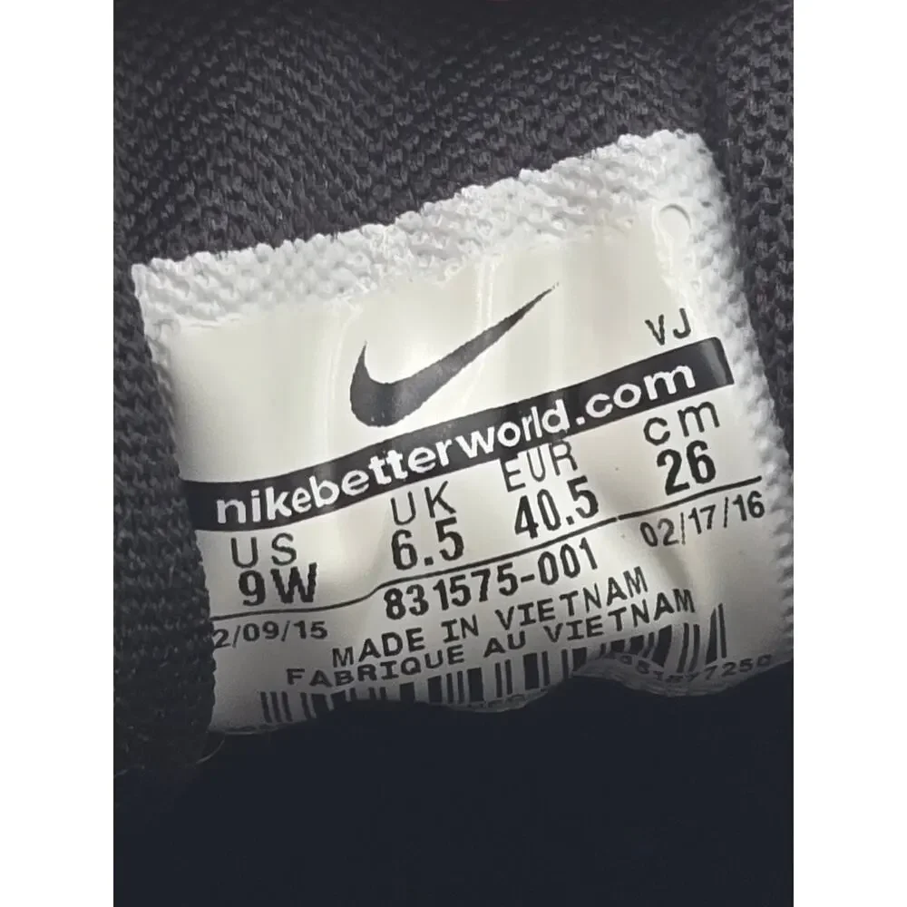 Nike Flex Trainer 6 Women’s Size 9 Black White Athletic Shoes 831217-001